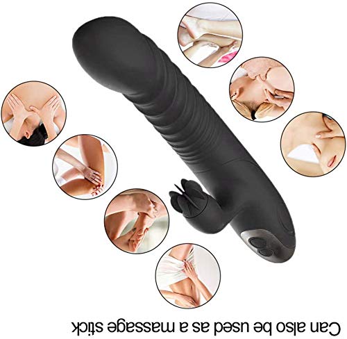 Vịbrador Língua Clitóris Estịmulador Erótico Brinquedos Eróticos Tring (Preto)