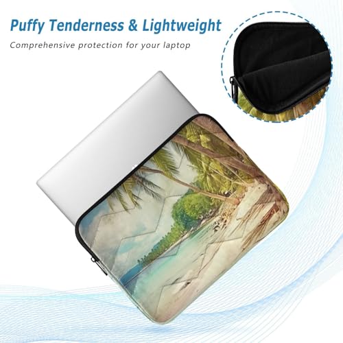 Funda para laptop con diseño de palmeras para 13-14 pulgadas miniatura 5