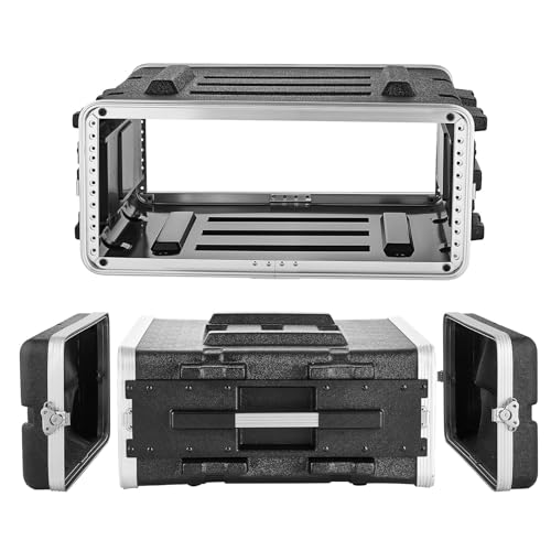 VEVOR 4U Rack Case, Standard 19 in Depth, Server Rack Cabinet with ABS Construction, Recessed Twist...