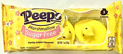 Peeps Sugar Free Marshmallow Chicks, 3 Chicks per Package, Set of 5 Packages