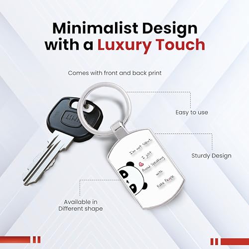 Image of Premium Printed Metal Keychain for Men & Women | High-Definition Artwork Print | Durable Key Ring for Car, Bike, Home & Office Keys | Stylish Decorative Key Holder Gift