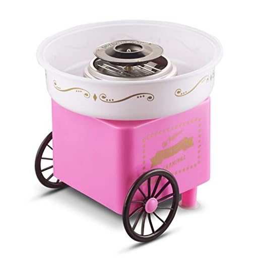 RICH-Po JK-1801 Cotton Candy Machine Kit Cotton Candy Maker for Kids,Electric Cotton Candy Maker Kit – Pink