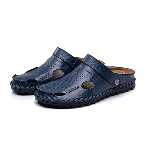 Men Sandals Genuine Leather Beach Trekking Comfortable Outdoor Beach Slippers Size(43)2