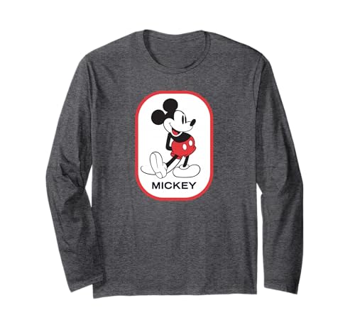 T-shirt Mickey Mouse manches longues en maille respirante et douce