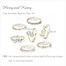 Rings for Teen Girl Gifts Trendy Stuff Gold Stackable Rings for Women Simple Star Moon Heart Knuckle Ring Set Boho Cute Stuff Gold Ring Pack Jewelry Birthday Valentines Day Gifts for Her
