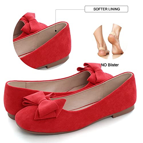 Image of Dear Time Women's Flats Shoes Bowknot Dressy Ballets Loafers Wedding Business Casual Walking Shoes