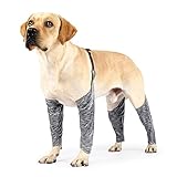 TARATI 犬用品 レッグウォーマー 犬のレッグカバー 犬の屋外4本足パンツ犬 服 冬老犬 ペットウェア ハイソックス ロングソックス防寒 汚れ防止 足温か耐尿性 可愛い 防寒 保温 冷房対策 M