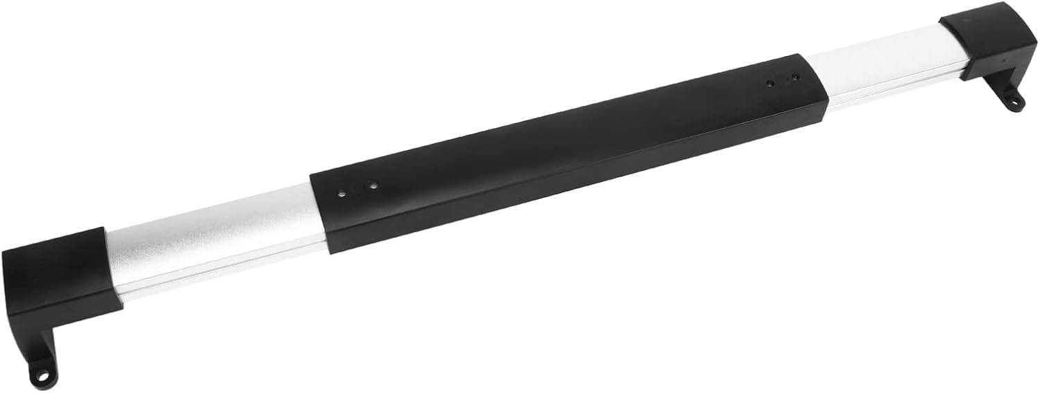 RV Screen Door Cross Bar, Heavy Duty Adjustable for Motorhome, Tractor, Trailer, Aluminum, Black and Silver