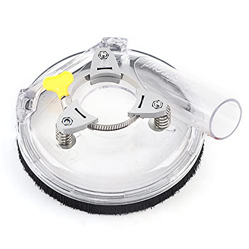 Angle Grinding Cover, Removable Front Hand Grinder Dust Shroud Dust Cover Transparent Dry Grinding Dust Cover for 4 or 5inch Angle Grinders