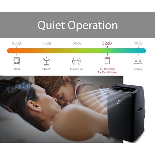 Image of LG 10,000 BTU (DOE) 14,000 BTU (ASHRAE) Smart Portable Air Conditioner, 115V, Cools 450 Sq.Ft. (18' x 25' Room Size), Voice Control, Works with LG ThinQ, Amazon Alexa, and Hey Google