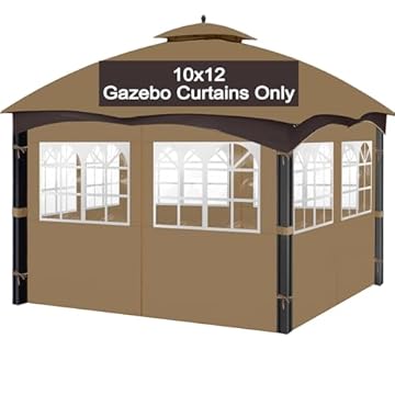 outdoor gazebo curtains waterproof