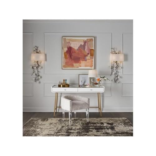 Universal Furniture Miranda Kerr Love Joy Bliss Fabric Vanity Chair in White — view 2