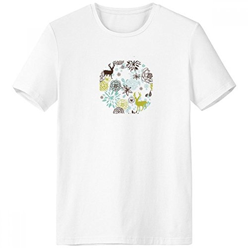 T-shirt cerf fleur pour homme idéal pour vos sorties décontractées de printemps