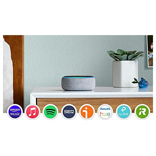 Echo Dot (3.ª generación) - Altavoz inteligente con Alexa, tela de color gris oscuro