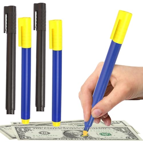 LQIOACU 4 Pièces Stylo billet banque faux, Stylo verificateur de billet, Stylo faux billet