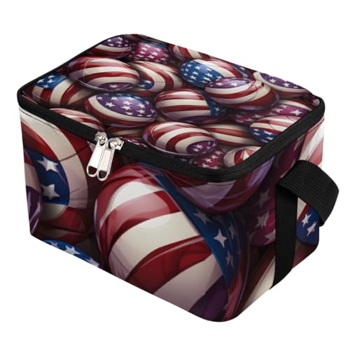 GzLeyigou Lunch Bags for Women Men 9 Cans,Sport Small Balls Hot & Cold Food Delivery Bag Insulated Grocery Bag Insulated Lunch Box Cooler Bag for Office Work Picnic Beach