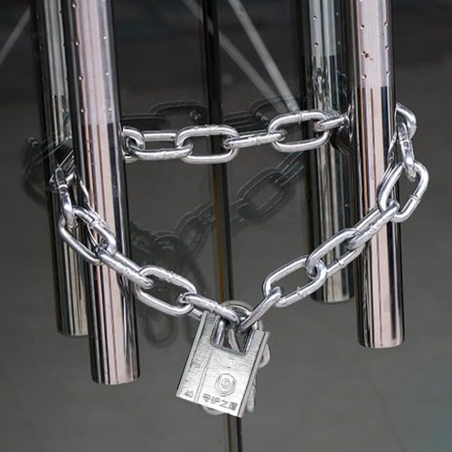 Candado de cadena para bicicleta, 0,8 m, anticorte, candado con 4 llaves, cadena y candado para bicicletas, motocicletas, puertas