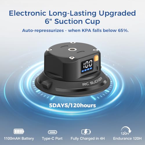4.5" Electric Suction Cup Camera Mount With Ball Head Magic Arm - MP4501 - image 5