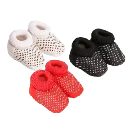 PEARSILK Unisex baby Newborn Booties Baby First Walking Shoes Sandals With Anti Slip SoleToe to Heel Multicolor Pack Of 3 Combo - Size 0 to 3 Month (B0CLB8LGB1) Amazon Price History, Amazon Price Tracker