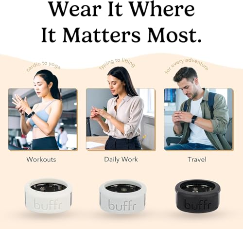 Protector de anillo de silicona compatible con Oura RingConn Ultrahuman ajuste delgado 5