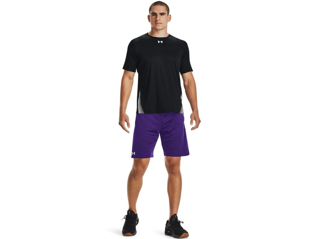 Under Armour Mens Locker 9In Pocketed Short Purple SM