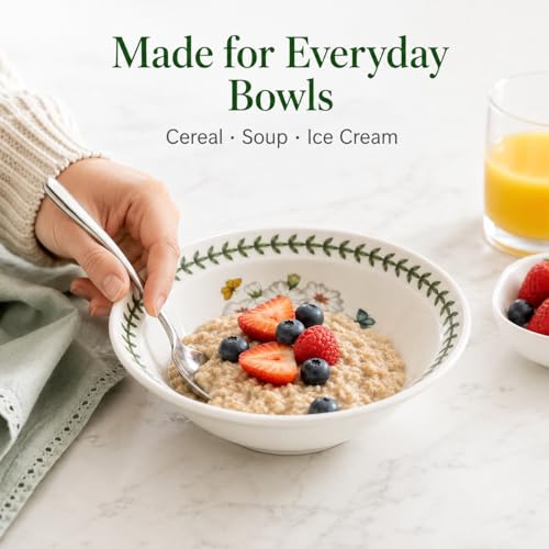 Image of Portmeirion Botanic Garden Oatmeal /Soup Bowls, Set of 6 Assorted Motifs