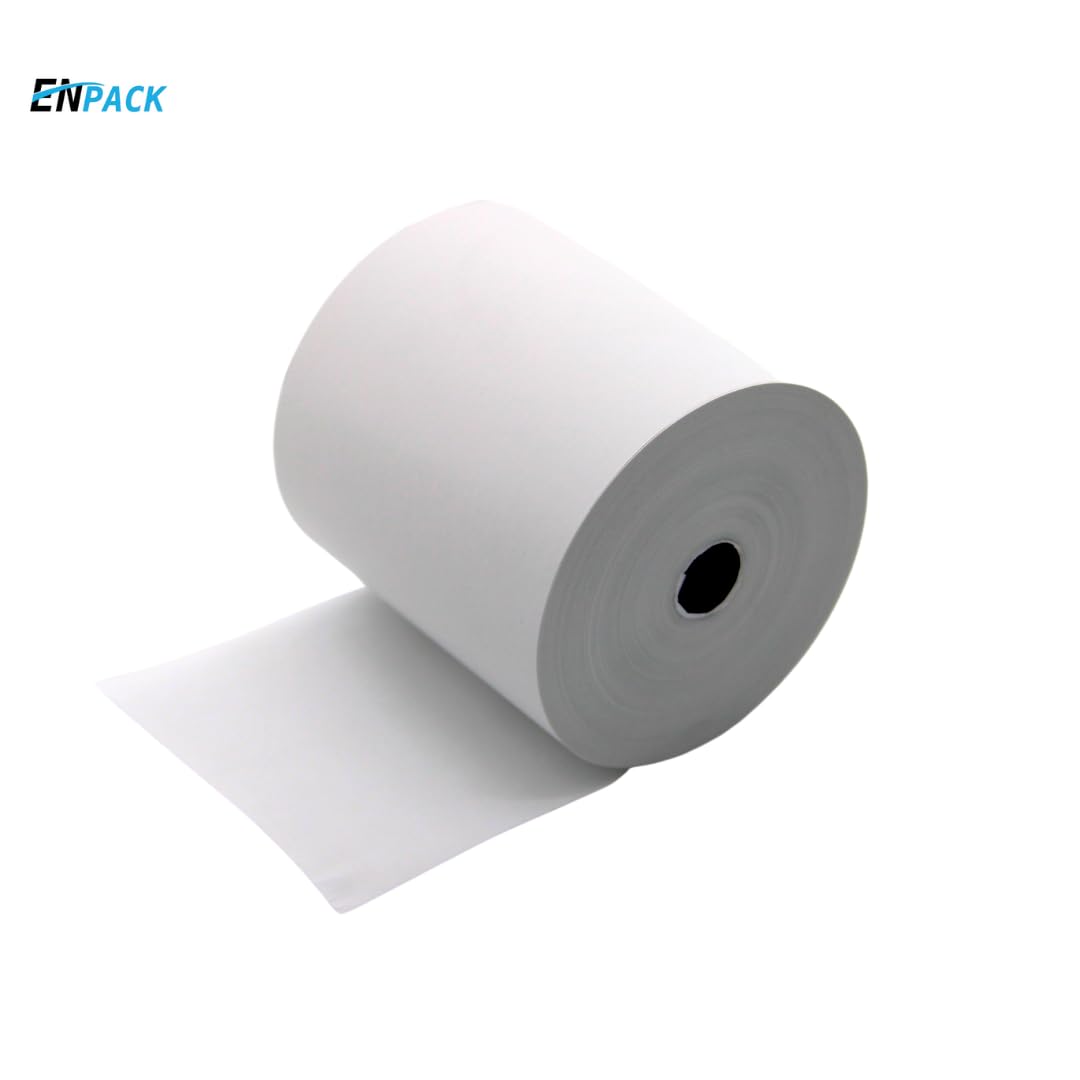 Enpack Thermorollen 80mm x 80m x 12 mm -Thermopapier - Bonrollen/Kassenrollen-BPA Frei - POS-Terminal - für alle gängigen Kassen-Bondrucker - Registrierkasse (80x80x12-80 Meter - 50 Rollen)