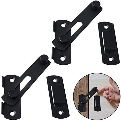 Pestillos de Puertas para Puerta Ventana Muebles Pestillo de Palanca de Hardware para Muebles Cerradura de Ventana de Puerta con Tornillo Tornillos de Seguridad Pestillos de Puerta para Ventana 2 PCS Cover