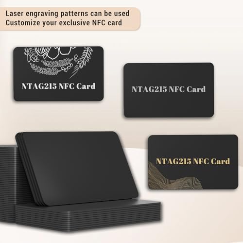 Image of 20Pcs NFC Tags Blank NFC Cards NFC Business Card Ntag215 Cards Programmable NFC Tags iPhone Compatible with NFC Enabled Mobile Phones & Devices