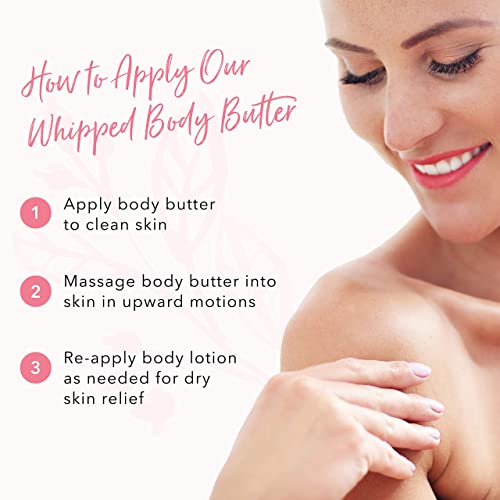 100% Pure Honey Almond Whipped Body Butter, Body Lotion For Dry Skin, Made With Shea Butter, Cocoa Butter, Moisturizing Body Cream, Natural Lotion - 3.4 Oz #TOP5