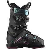 Salomon S/Pro 100 GW Damen Skischuhe, Schwarz/Burgandy/Shift Green/Blue 7/7.5 (24/24.5)