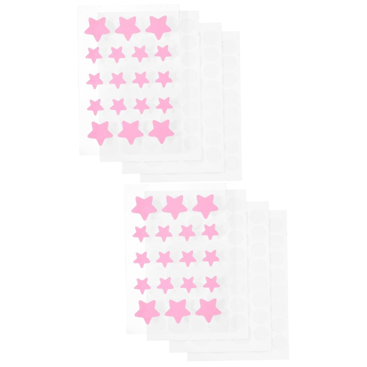 2 Series Parches Para Acné Hidrocoloides Coloridos De Parches Para Espinillas Con Estrellas Cubierta Invisible Y Cuidado De Cicatrices Faciales Para Y 4 Hojas*2
