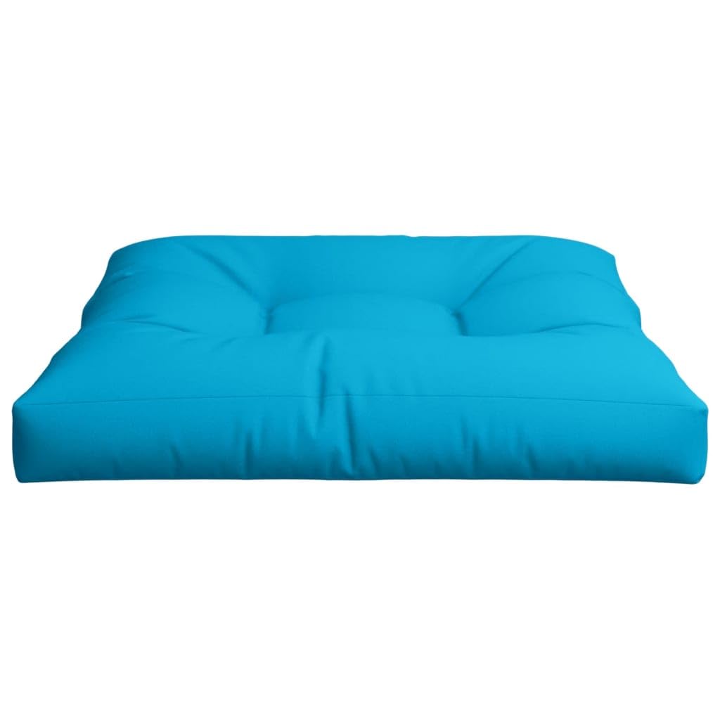 Cuscino per Pallet Blu 80x80x12 cm in Tessuto,Cuscino per Pallet,Cuscino da Giardino,Cuscino Sedie,Cuscino per Divano Esterno-360495