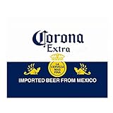 Corona Extra Beer- Logo Poster Print- 10 x 8" Wall Decor Print-Ready To Frame."Imported Beer from Mexico" Sign Replica Print. Perfect Decor for Man Cave-Bar-Game Room-Garage-Dorm. Great Gift!
