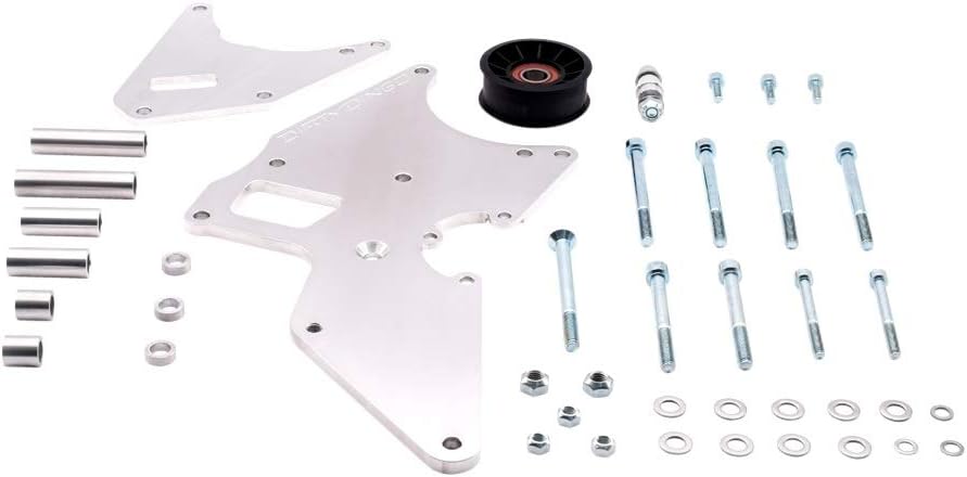 Dirty Dingo LS1 LS 3/8 Billet Alternator Power Steering Bracket Vortec Truck Spacing