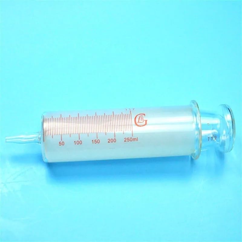 Jeringas de vidrio de laboratorio, enemas de vidrio, muestreadores de vidrio de gran calibre(200ml)