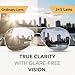 J+S Premium Military Style Classic Aviator Sunglasses, Polarized, 100% UV protection for Men Women (Large Frame - Silver Frame/Black Lens)…