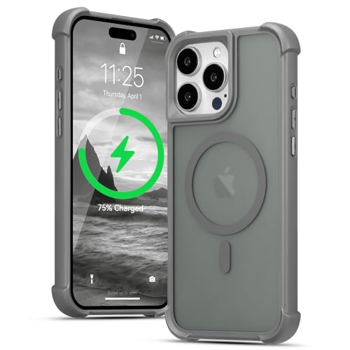 Coque protection iPhone 16 Pro Max MagSafe gris mat