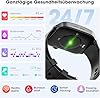 Smartwatch Herren Damen, 1,91" HD-Kurvdisplay Smart Watch mit Bluetooth Anrufen, 100+Sportmodi Fitnessuhr mit Herzfrequenz/Schlafmonitor/Schrittzähler, IP67 Wasserdicht Sportuhr für Android iOS