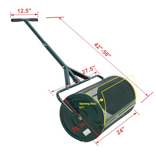 Compost Spreader 24 Inch, Herramienta para Jardín miniatura 2