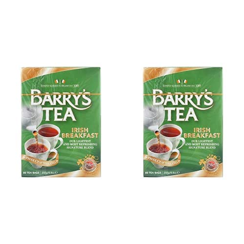2 Packs of 80 Irish Breakfast Tea Bags from Barry's Tea