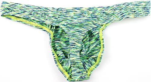 iKingsky Men's Colorful Thong Quick-dry T-back Underwear Sexy Bulge Under Panties for Men4