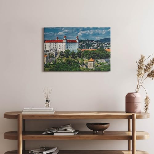 Murale d'art Château à Bratislava 60x40cm pour habiller un mur blanc vide