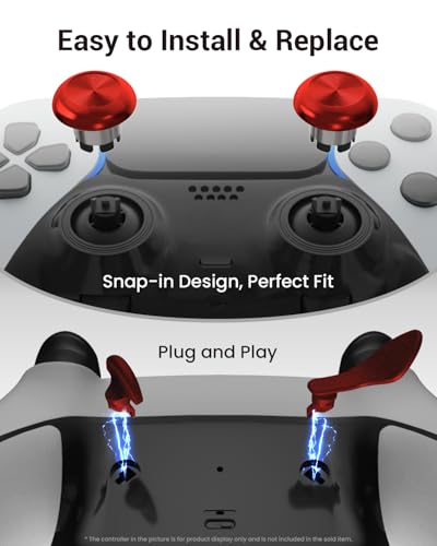 Image of CHARM FOCUS Metal Thumbsticks & Back Paddles for PS5 Edge Controller
