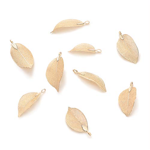 Breloque feuille style tibétain pour bijoux bohèmes d'été