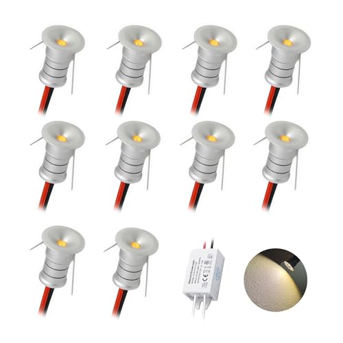 10 uds Mini Foco LED 12V 0.5W IP65 Impermeable