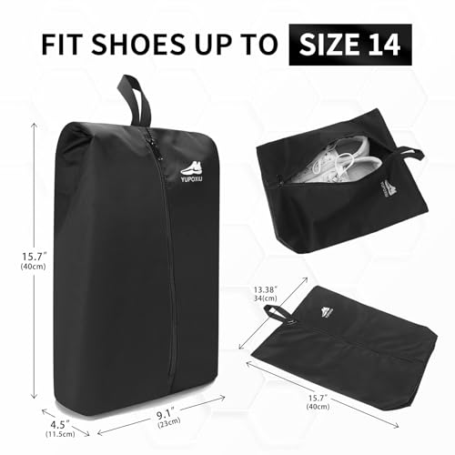 Yupoxiu Smell Proof Cleat Bag - Odor Absorbing, Water-Resistant & Lightweight Shoe Organizer for Soccer, Golf, Gym & Travel4