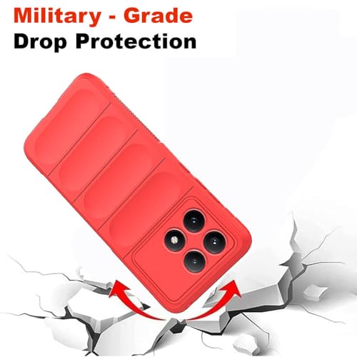 Image of Amazon Basics Mobile Cover for Poco X6 Pro 5G / Mi Redmi K70E 5G | Full Camera Protection | Liquid Silicon Case | Flexible Bumper Case for Poco X6 Pro 5G / Mi Redmi K70E 5G (Red)
