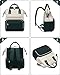 LOVEVOOK Mini Backpack for Women, Cute Small Backpacks Purse, Fashion Bag for Work Travel Gift, College Bookbag for School, 14 inch Lightweight Daypack, Green-Black