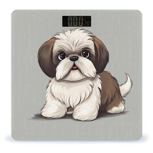 Báscula Digital de Baño con Diseño Shih Tzu Dog miniatura 1
